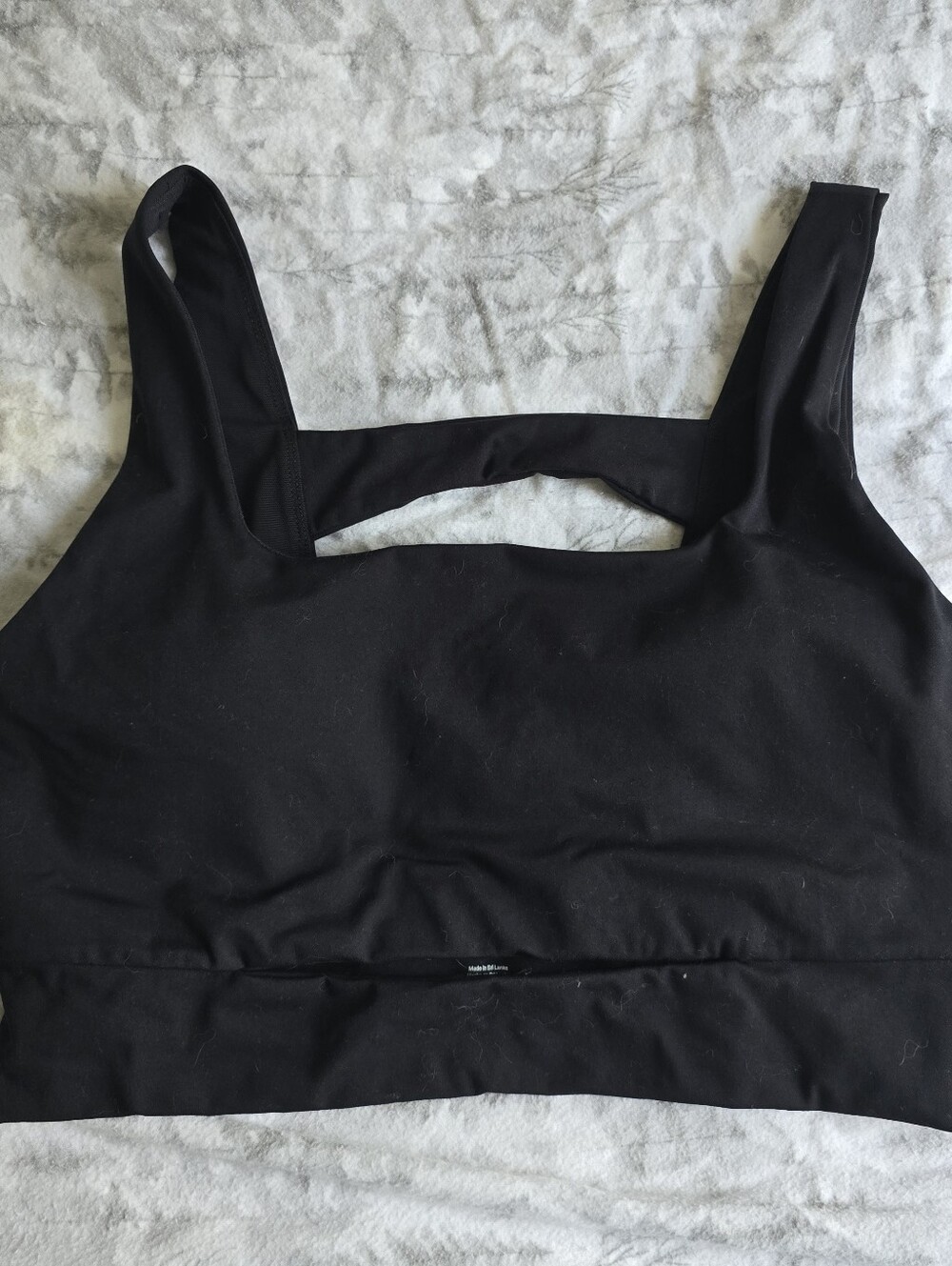 Core 10 Black Medium Support Sports Bra‎ Cutout Back Women's Large